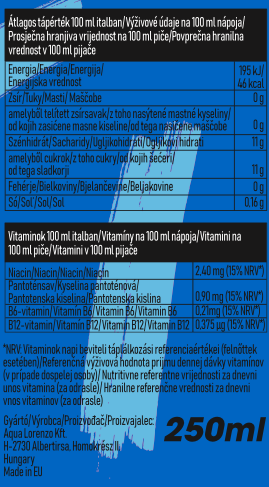 Watt Blueberry kékáfonya ízű energiaital