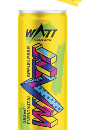 WATT alma körte ízű energia ital cukros